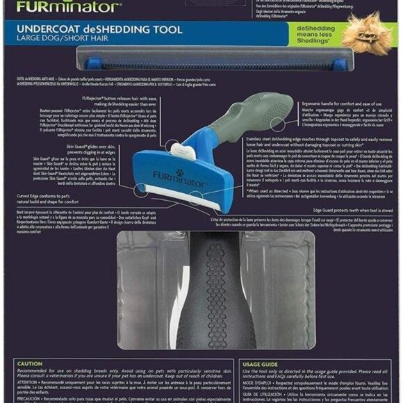 FURminator Undercoat DeShedding Tool - Large Dog, Short Hair Pet Brush for Dogs - Picture 2 of 6